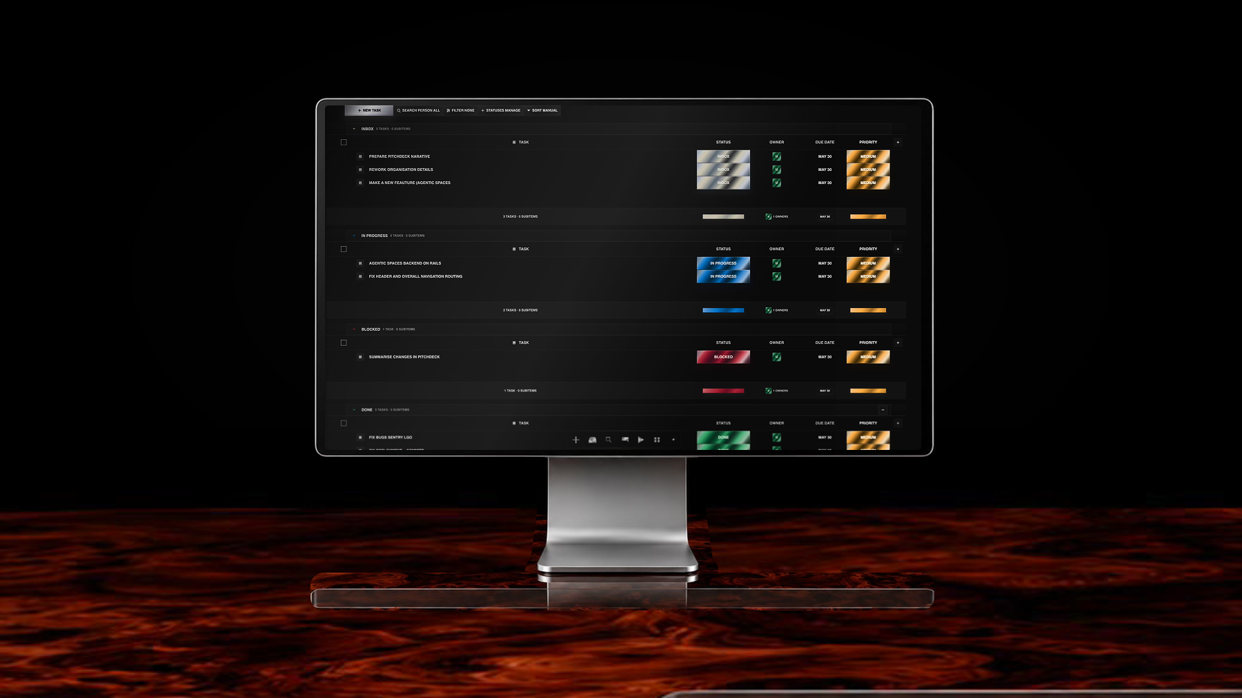 The Working 500 Agentic Manager full viewport proof surface